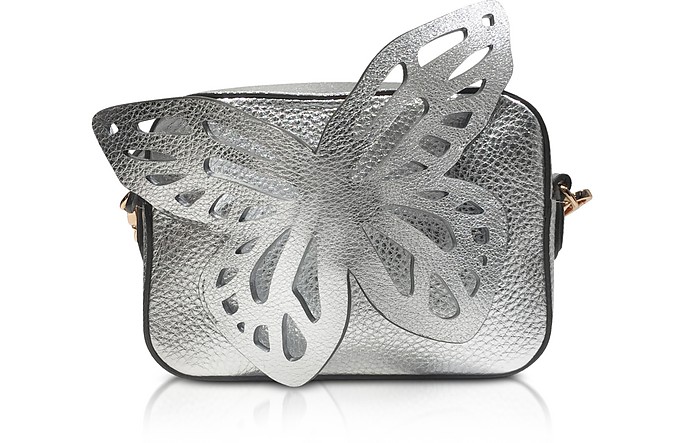 Butterfly Camera Bag in Pelle Nera - Sophia Webster