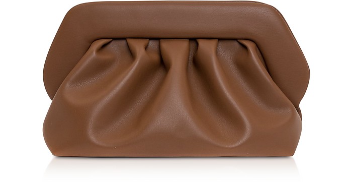 Brown Eco-Leather Pouch Bag - THEMOIRÉ