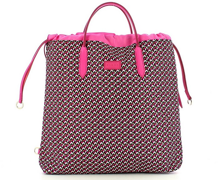 Fuchsia Pink Viola Tatami Lounge Tote/Backpack - ROBERTA PIERI