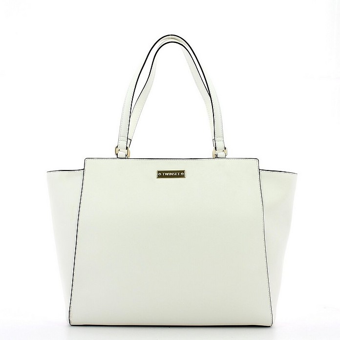 White Medium Shoulder Bag - TWIN SET