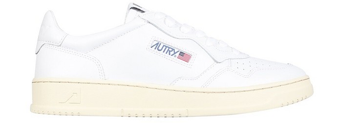 Optic White Leather Sneakers - AUTRY