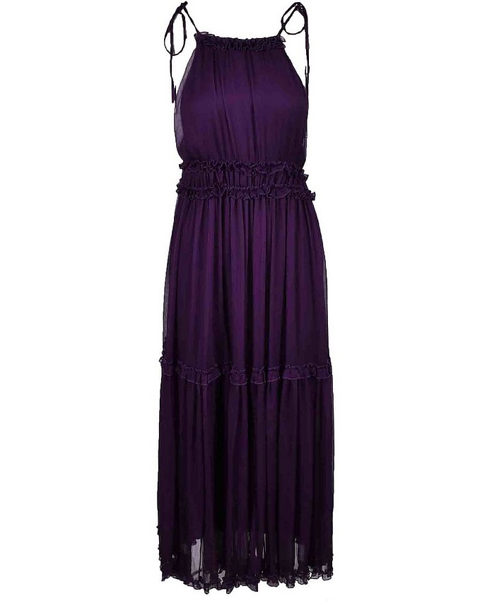 Women's Violet Dress - Weili Zheng
