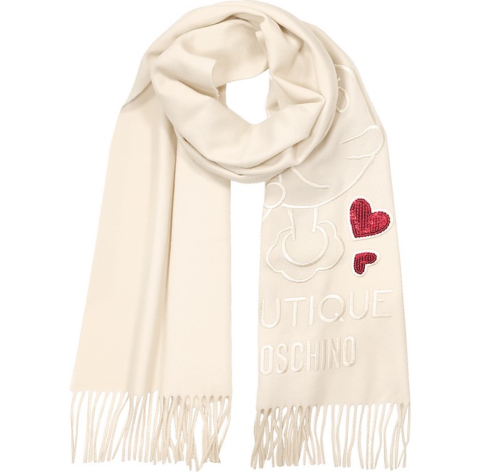 Boutique Moschino Wool and Seqins Olivia Scarf - Moschino