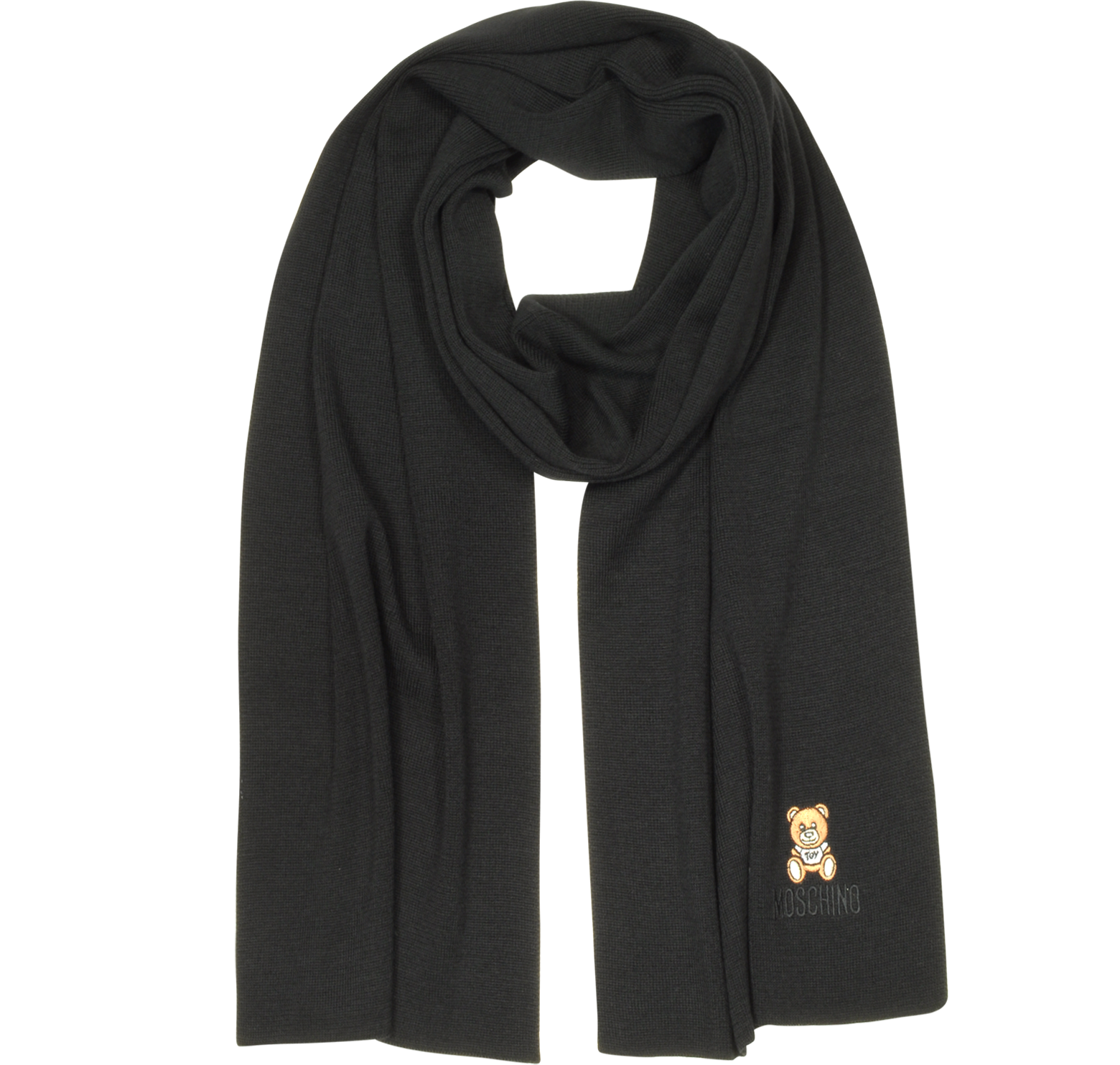 moschino black scarf