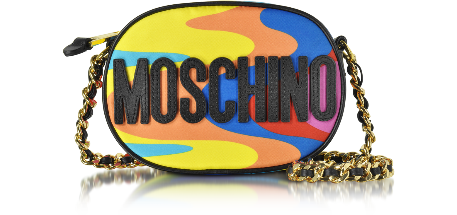 Moschino Multicolor Print Nylon 
