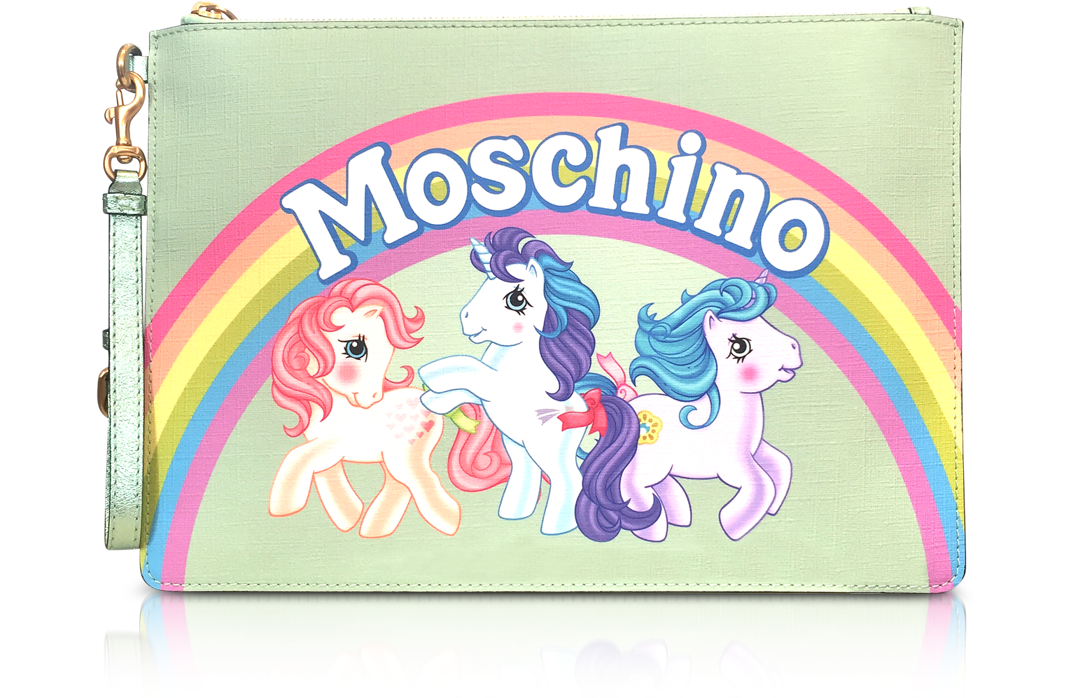 Moschino My Little Pony Aqua Clutch w 