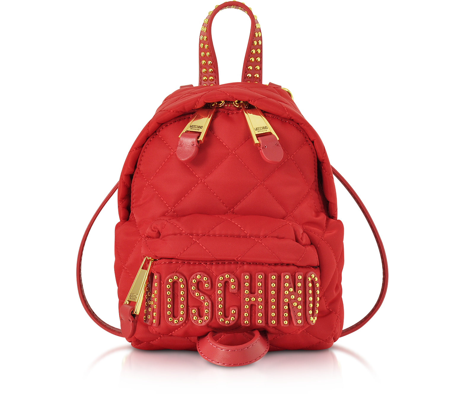Moschino Red Quilted Nylon Mini 