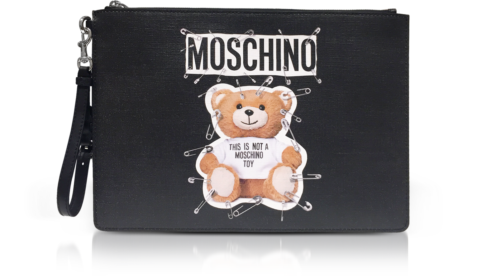 moschino bear clutch