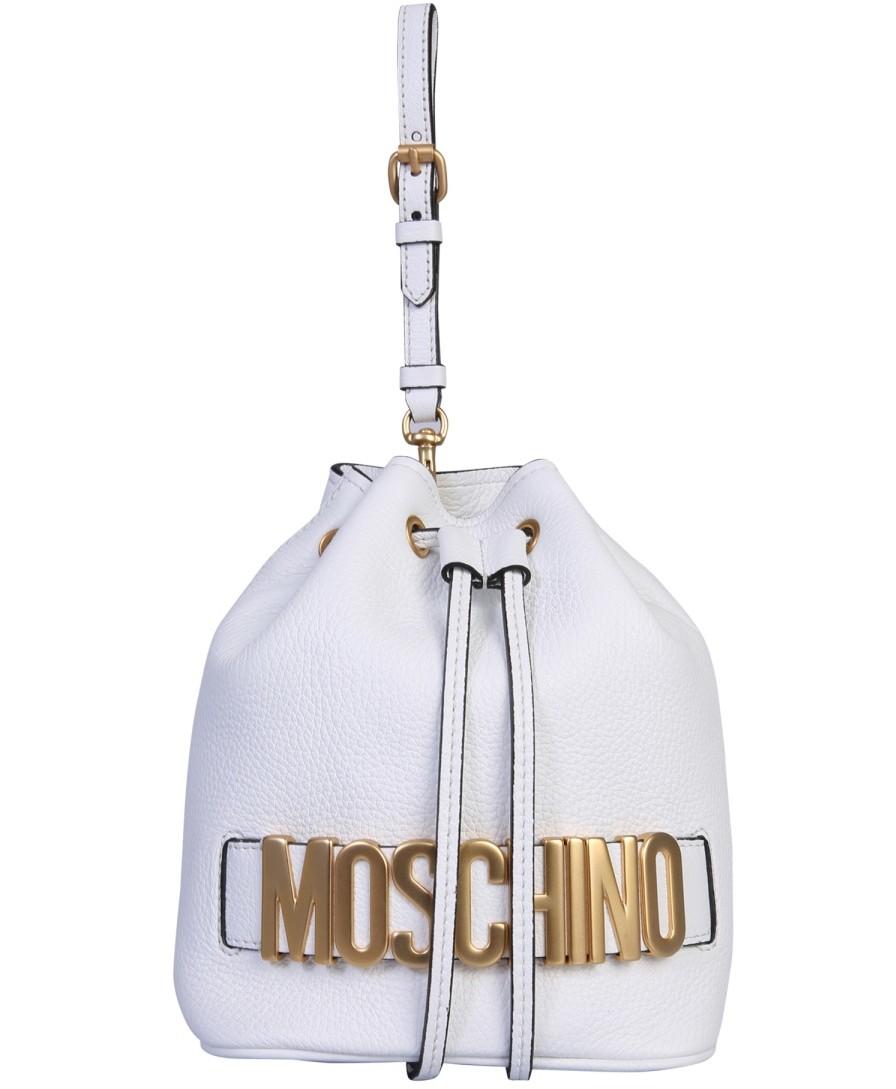Moschino Mini Bucket Bag With Logo at 
