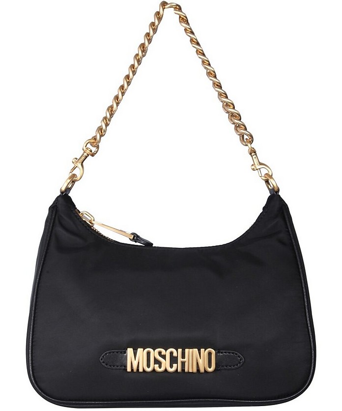 Hobo Bag With Lettering Logo - Moschino
