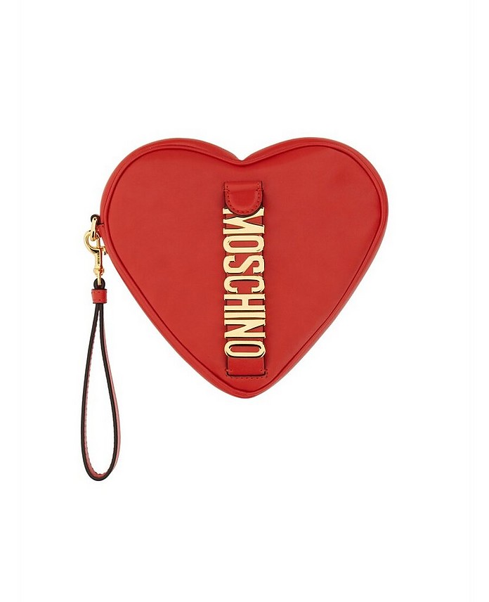 Heart Clutch Bag - Moschino
