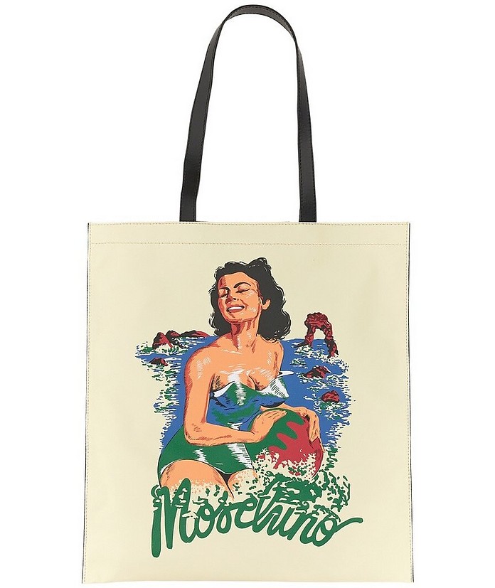 Hawaiian Print Tote Bag - Moschino