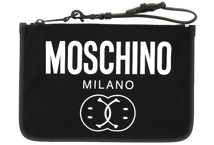 Clutch With Logo - Moschino