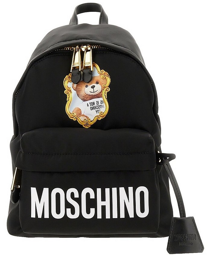 "Mirror Teddy Bear" Backpack - Moschino