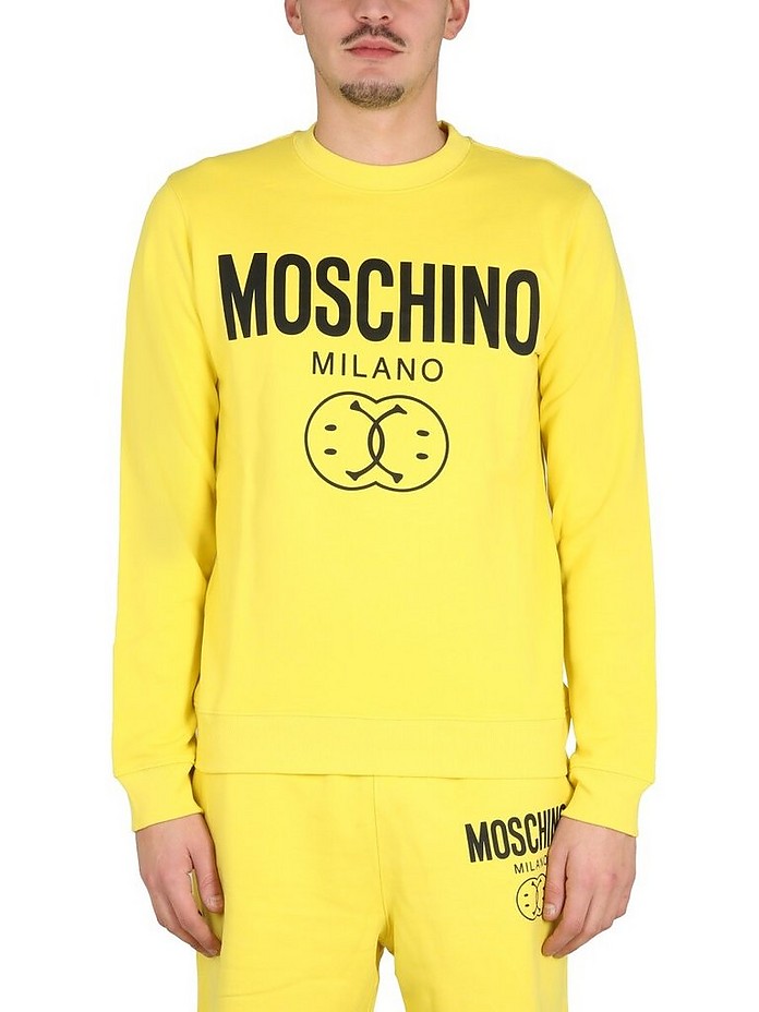 Sweatshirt With Smile Logo - Moschino
