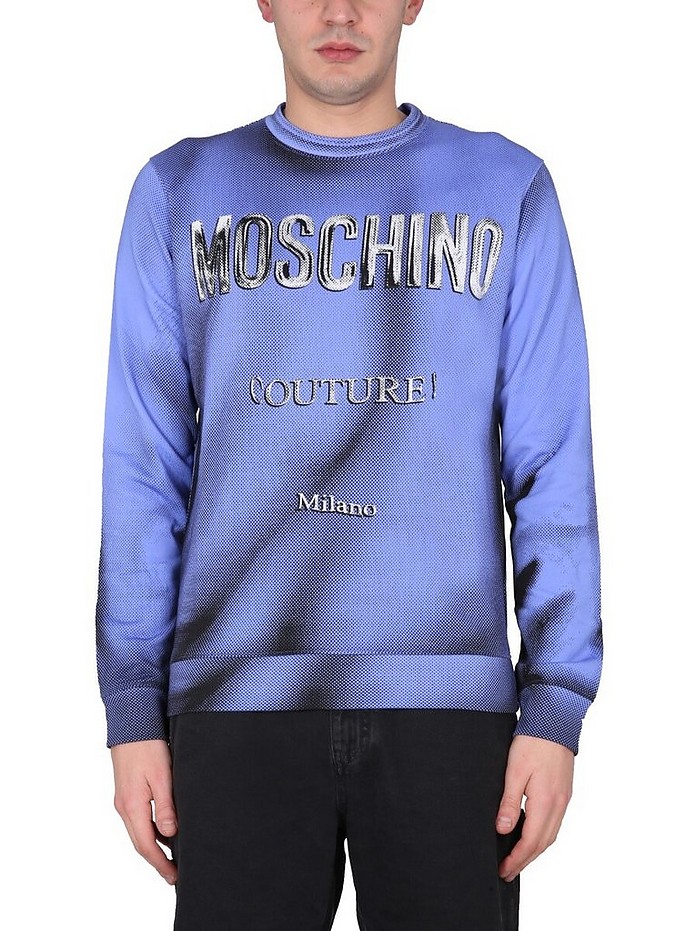 Sweatshirt With Logo Print - Moschino