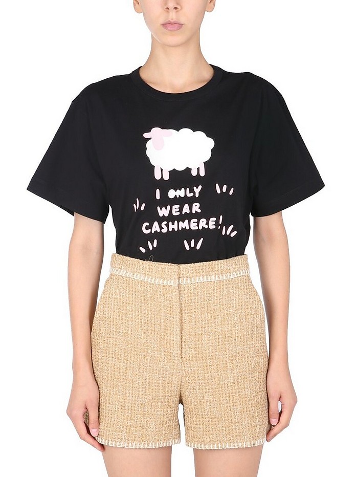 "Sheep" Print T-Shirt - Moschino
