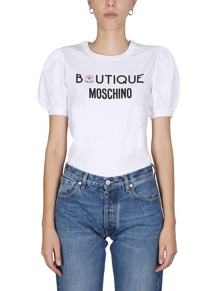 Women's White T-Shirt - Moschino