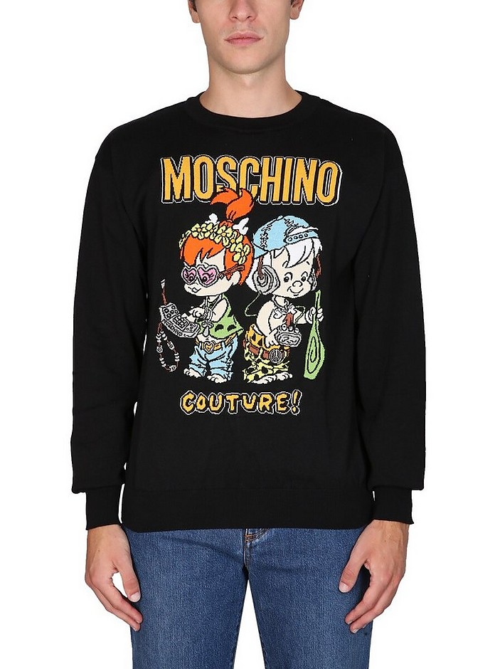 Sweatshirt w/ Print - Moschino