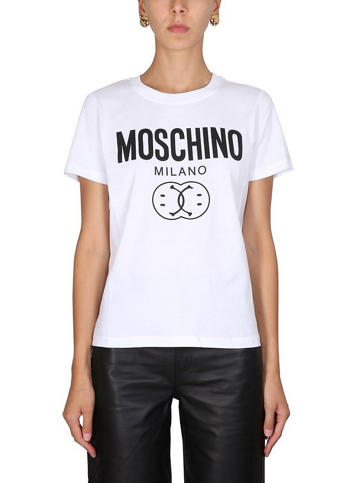 T-Shirt w/Logo - Moschino