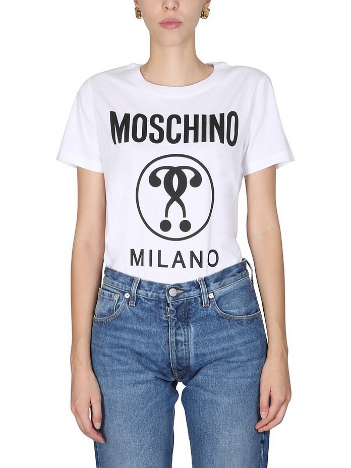 T-Shirt w/ Logo - Moschino