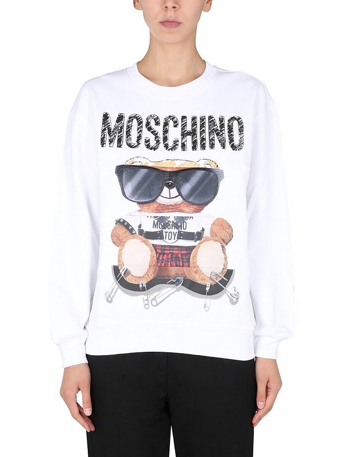 Sweatshirt With Teddy Bear Print - Moschino