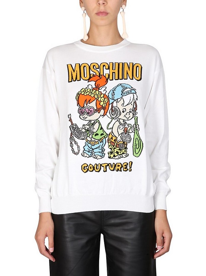 Long Sleeve Shirt w/ Print - Moschino