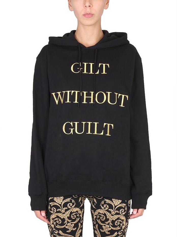 "Gilt Without Guilt" Sweatshirt - Moschino