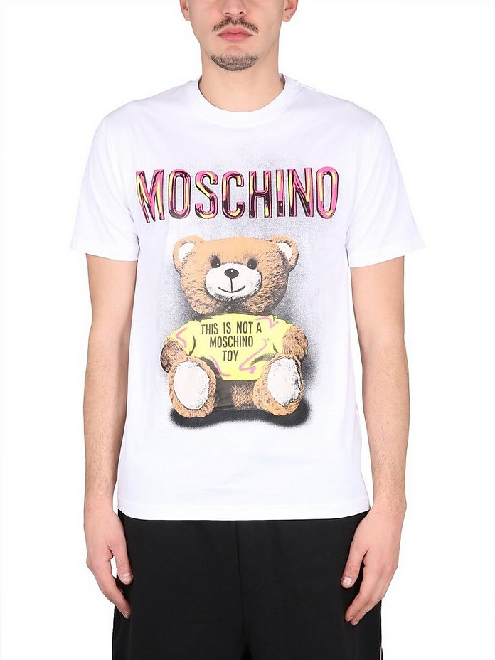 T-Shirt With Logo - Moschino Ħ˹ŵ