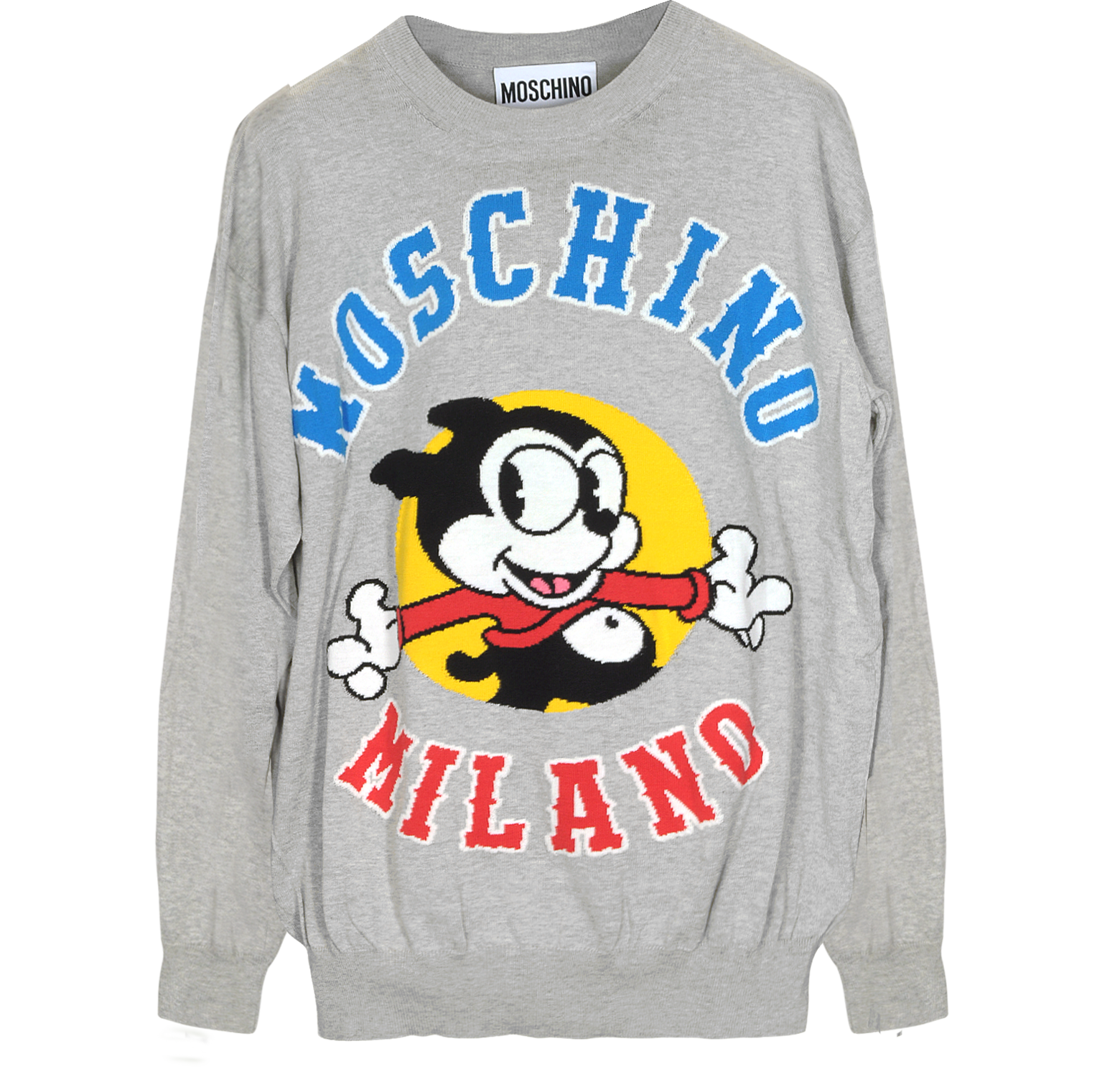 moschino grey sweater