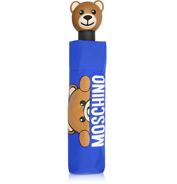 Hidden Teddy Bear Blue Umbrella  - Moschino