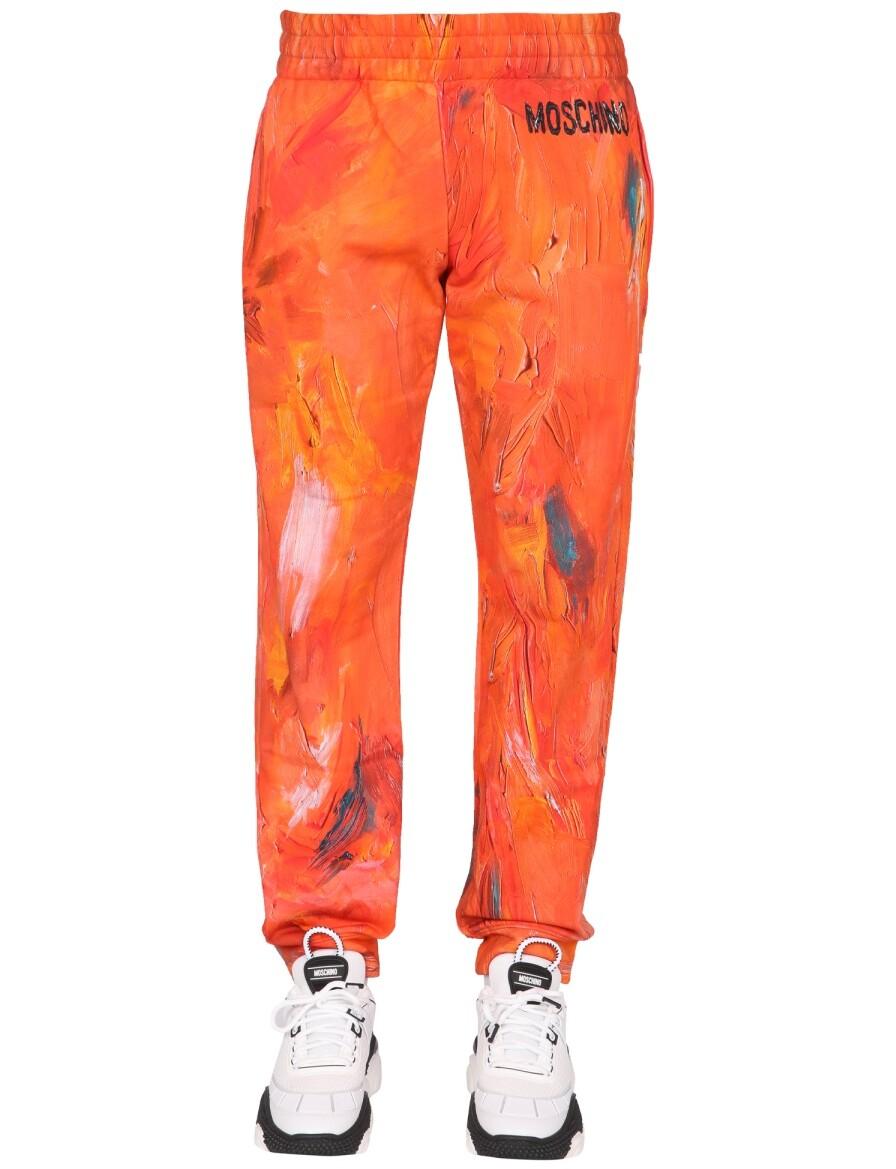 Moschino Painting Jogging Pants 50 IT at FORZIERI