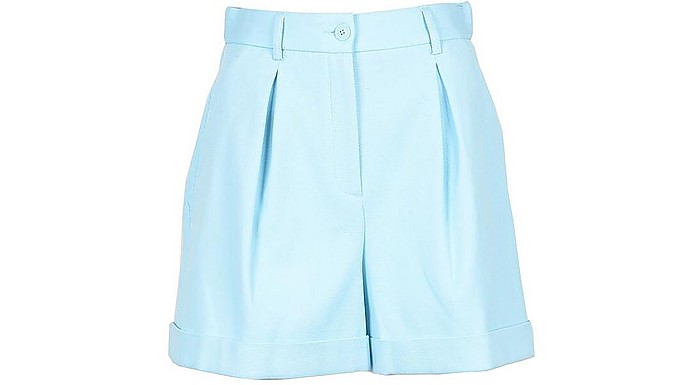 Women's Sky Blue Shorts - Moschino