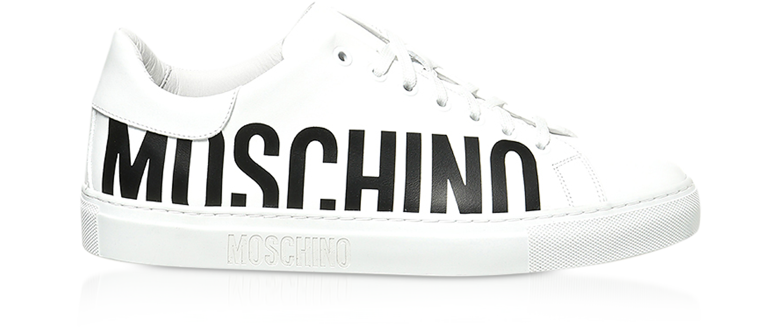 moschino white sneakers