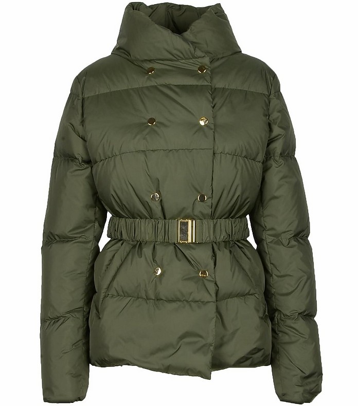 Women's Military Green Padded Jacket - Annie P