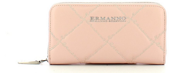 Candy Pink Josephine Large Zip Around Wallet - Ermanno Scervino