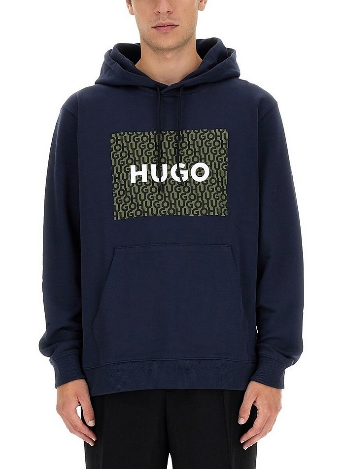 Sweatshirt With Logo Print - Hugo Boss