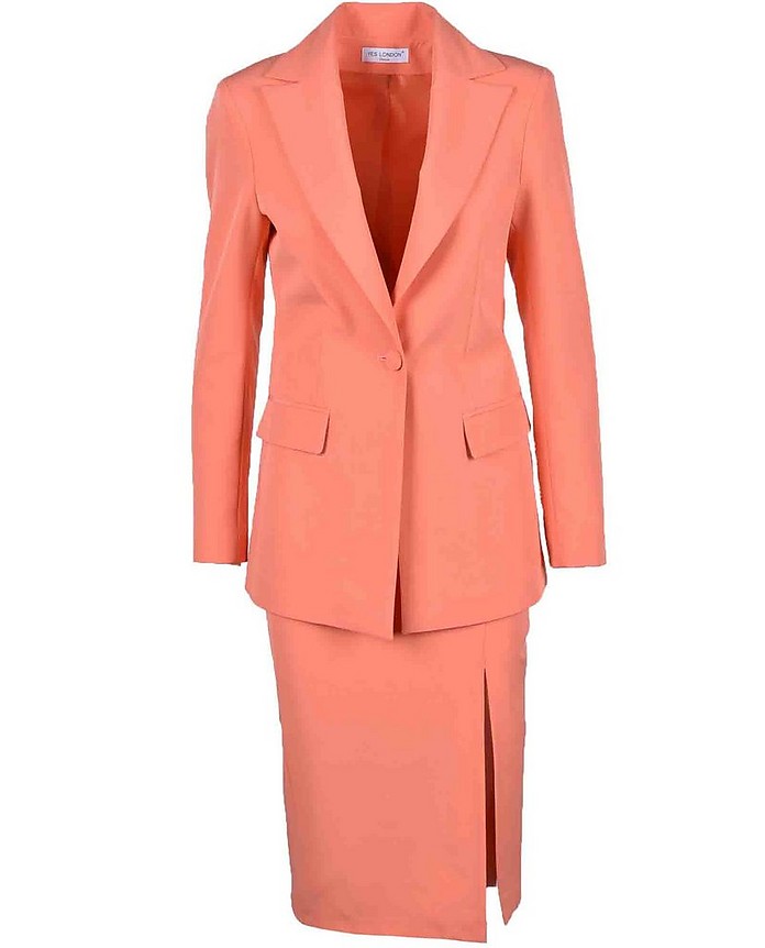 Yes London Women's Salmon Pink Suit 40 IT at FORZIERI Canada
