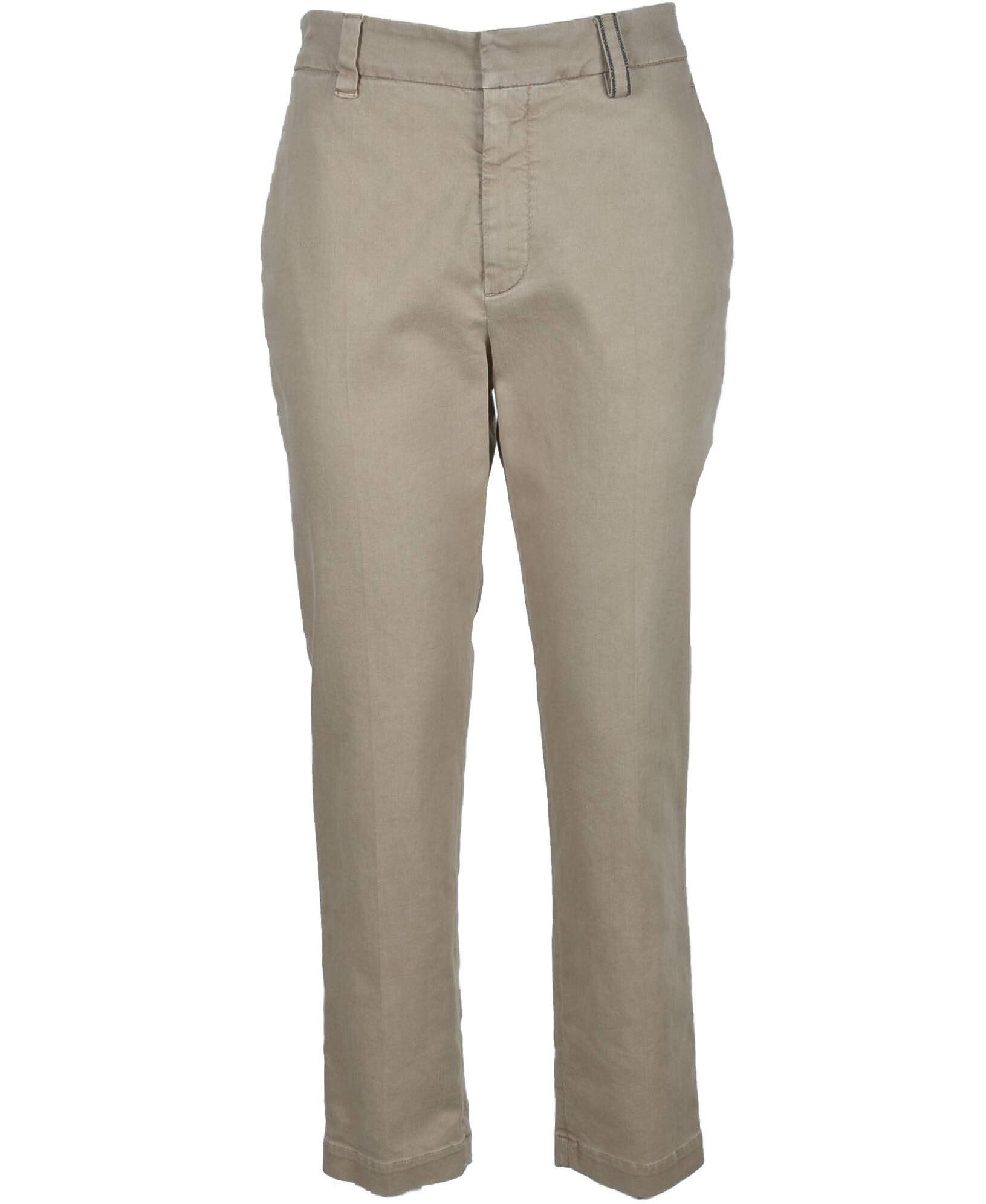 Brunello Cucinelli Outlet: trousers for women - Ivory