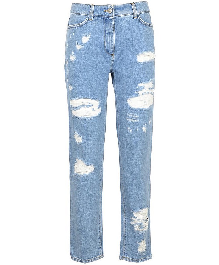 Women's Denim Blue Jeans - Jeremy Scott