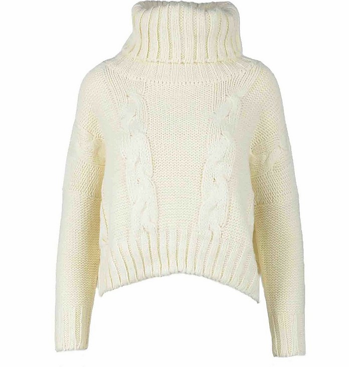 Women's White Sweater - Cashmere Company