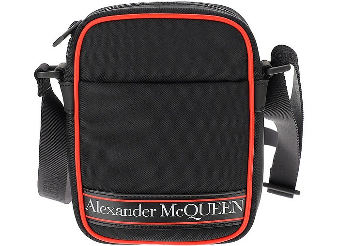 Black and Red Signature Crossbody Bag - Alexander McQueen