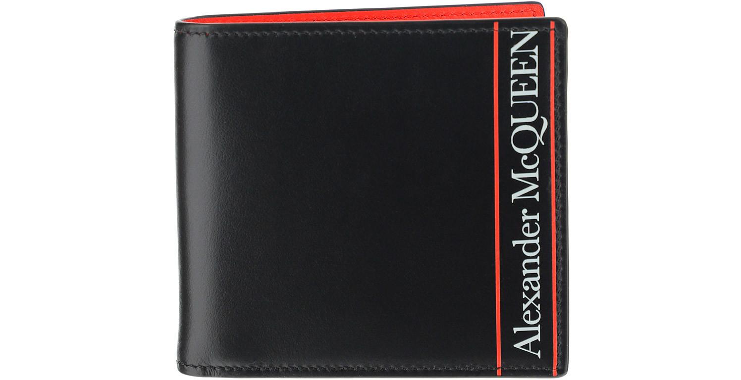 alexander mcqueen red wallet