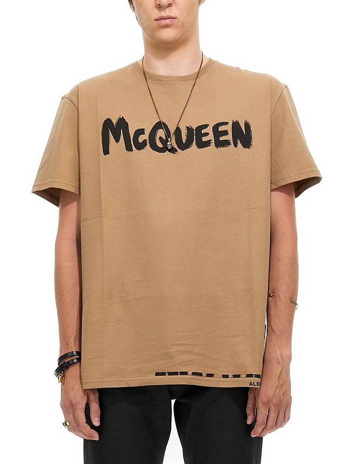 Graffiti Print T-Shirt - Alexander McQueen