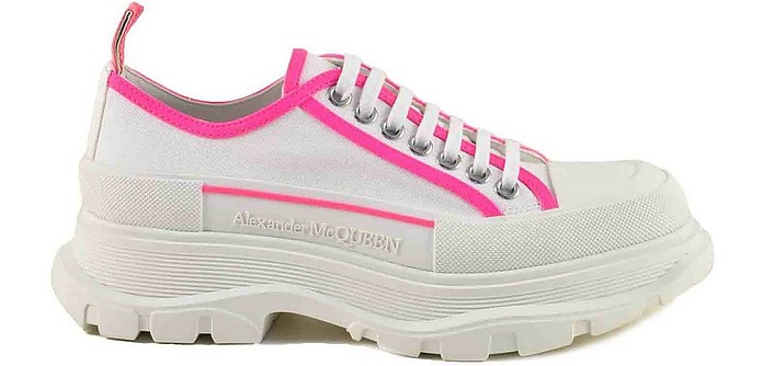 Women's Bianco/Fuxia Sneakers - Alexander McQueen