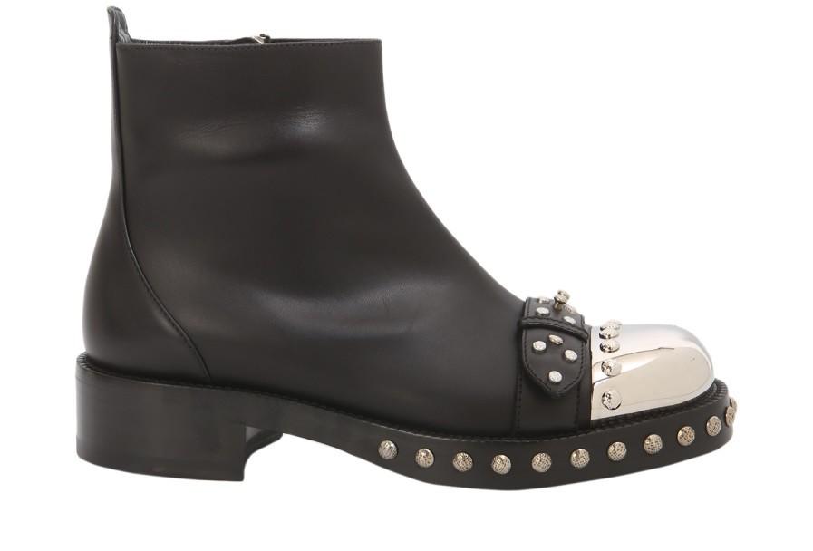 alexander mcqueen hobnail ankle boots