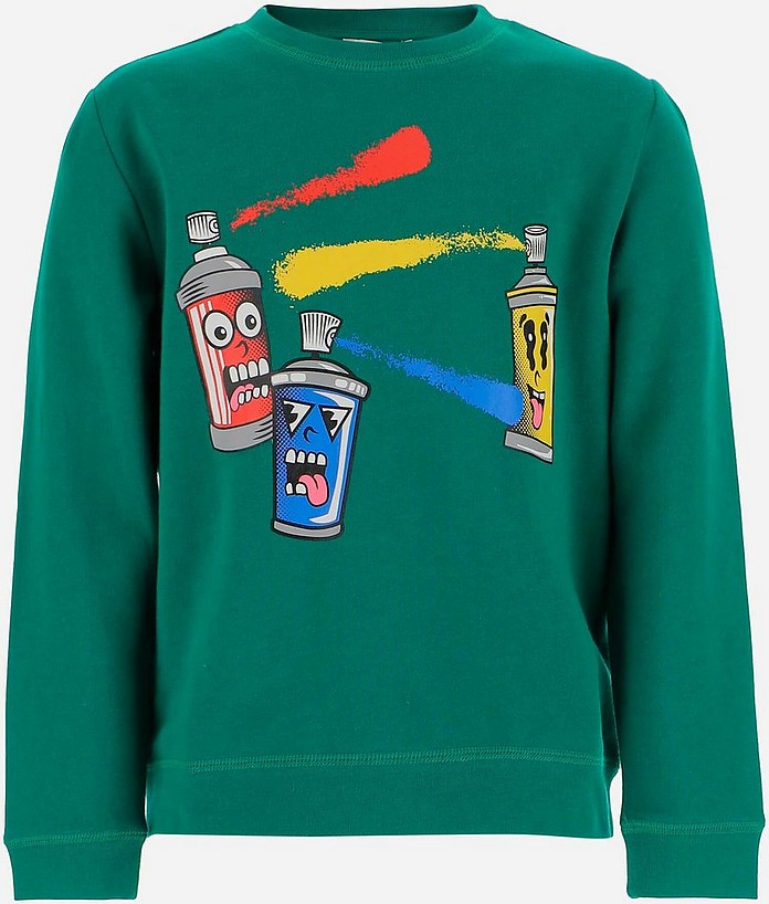 Boys Spray Gang Fleece Sweatshirt - Stella McCartney
