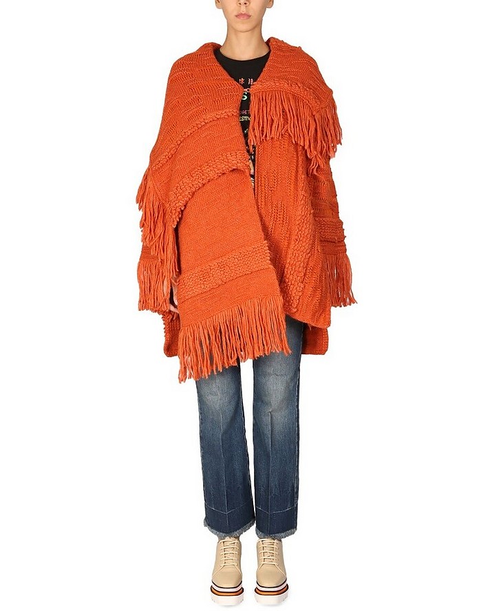 Knitted Textured Coat - Stella McCartney