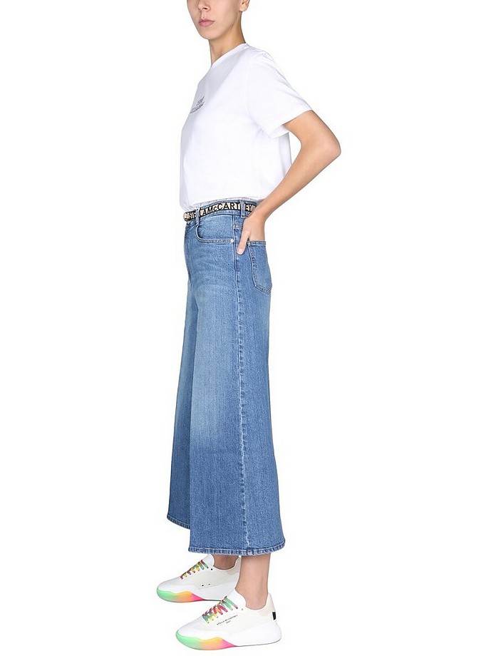 Jeans With Logo Belt - Stella McCartney