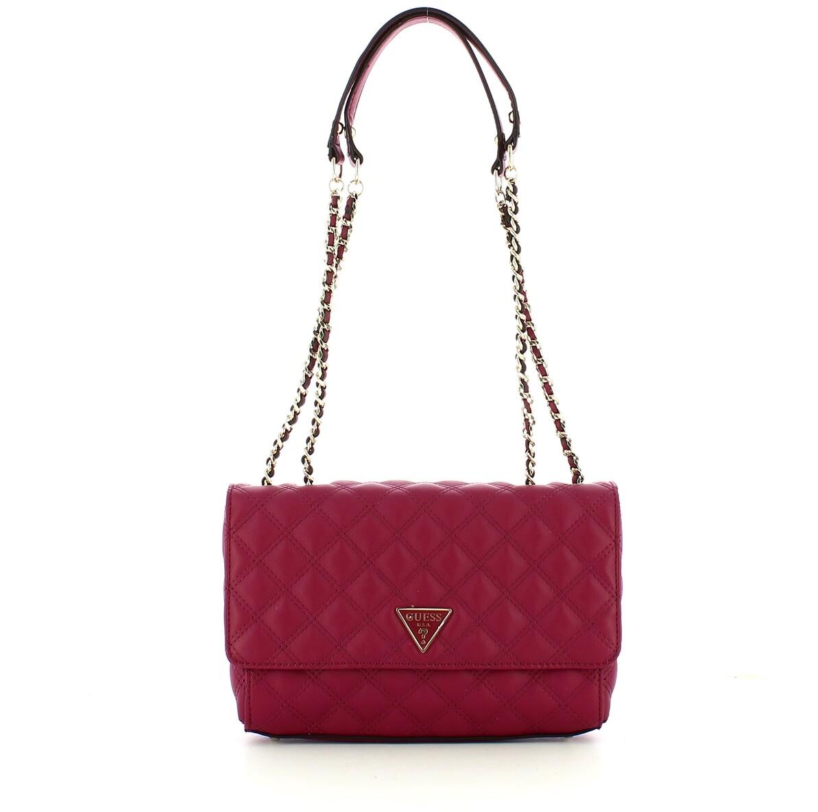 Guess Red Quilted Shoulder Bag at FORZIERI